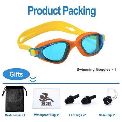 Unisex Adult Swimming Goggles – Anti-Fog Swim Glasses for Men & Women – Adjustable Silicone Waterproof Professional Swim Eyewear