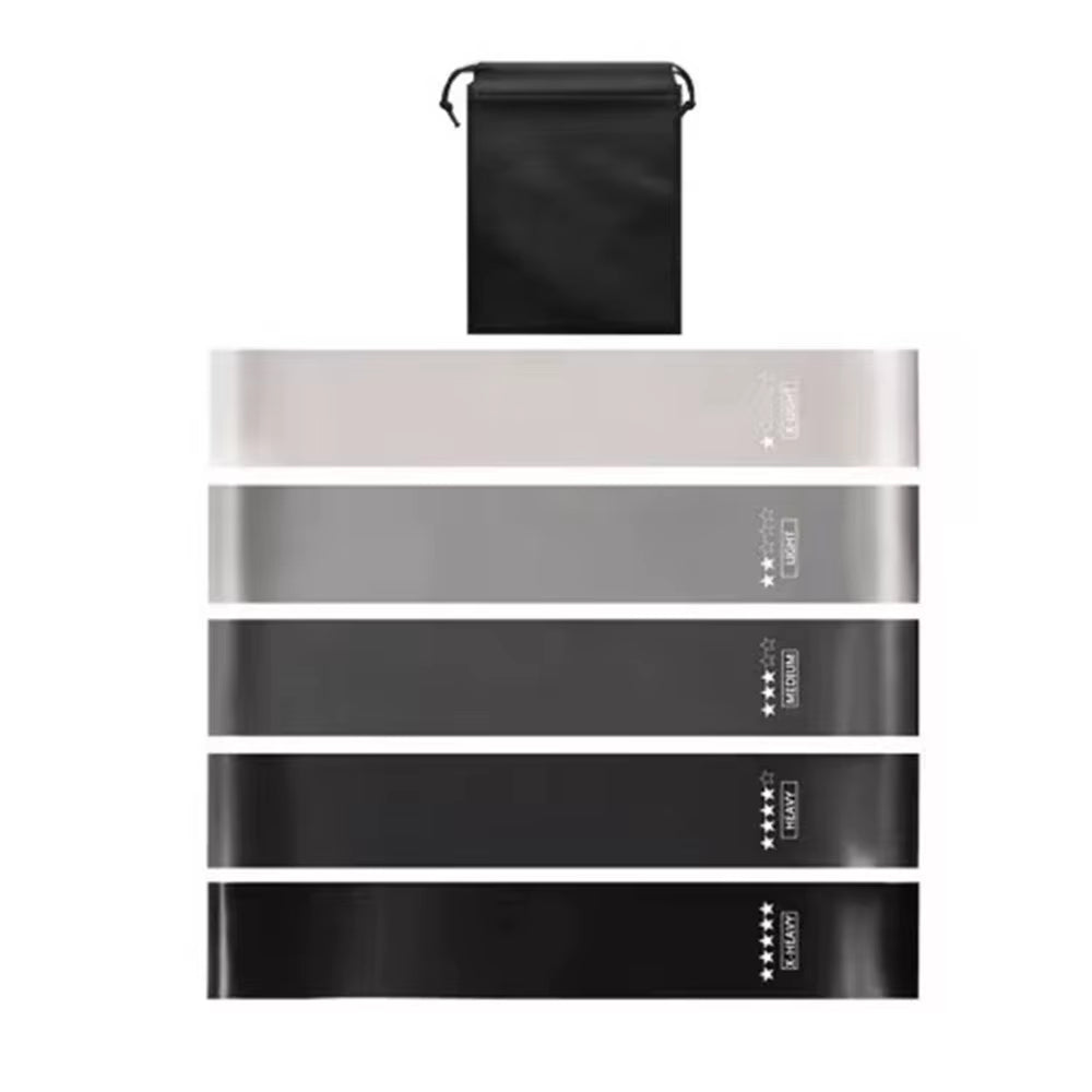 5Pcs TPE Fitness Resistance Bands Stretching Durable Yoga Sport Elastic Bands Pilates Hip Circle Expander Bands Gym Equipment